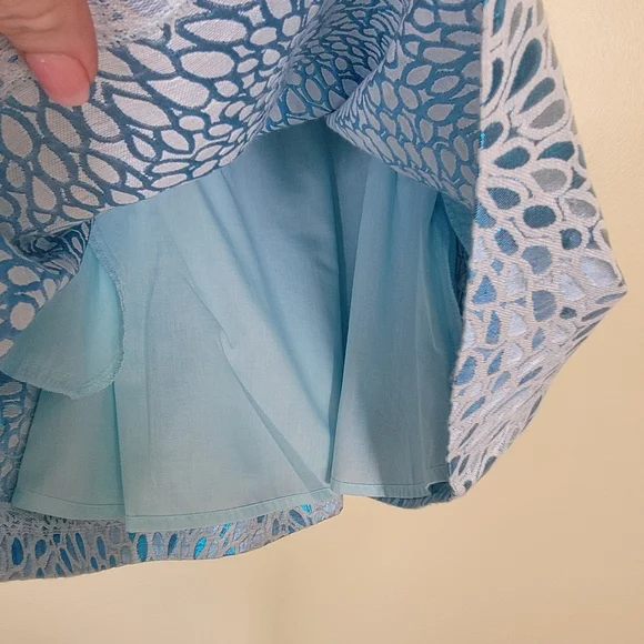 lilly pulitzer mini franci dress Lilly Pulitzer Mini Franci Dress Blue Lagoon Jacquard Size 5